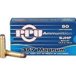 PPH357MH PPU 357 MAGNUM FPJ 158 GRAIN AMMUNITION - 50 ROUND BOX