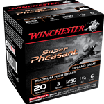 Winchester Ammunition X203PH6 WINCHESTER SUPER PHEASANT 20GA 1250FPS 1-1/4OZ 6 25RD 10BX/CS