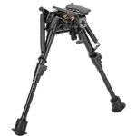 142464 Caldwell 635705 XLA Pivot Bipod made of Black Finish Aluminum with Rubber Feet,
