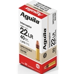44446 Aguila 1B220320 Interceptor  22 LR 40 gr 1470 fps Copper-Plated Solid Point 50 B