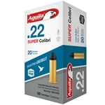 44455 Aguila 1B220339 Super Colibri 22 LR 20 gr 590 fps Subsonic Lead 50 Bx/20 Cs