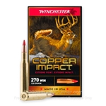 Winchester Ammunition  Winchester Ammo X270DSLF Deer Season XP Copper Impact 270 Win 130 gr Copper Extr