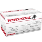 Winchester Ammunition USA45AVP WINCHESTER USA 45 ACP 230GR FMJ RN 100RD 5BX/CS VALUE PACK