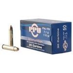 PPU PP30F Standard Rifle 30 Carbine 110 gr Full Metal Jacket (FMJ) 50 Bx/ 10 Cs