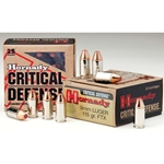 Hornady 56783 HORNADY CRITICAL DEFENSE 115GR 9MM LUGER FTX 25RD 10BX/CS