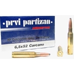 PRVI A-208 PPU PP6CF Metric Rifle  6.5x52mm Carcano 139 gr Full Metal Jacket (FMJ) 20 Bx/ 1