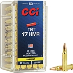 53 CCI 17HMR 2550FPS 17GR TNT-HP 50RD 40BX/CS