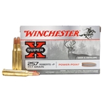 Winchester Ammunition X257P3 WINCHESTER SUPER-X 257 ROBERTS +P 117GR PWR PNT 20RD 10BX/CS