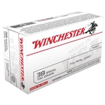 Winchester Ammo Q4171 USA  38 Special 130 gr Full Metal Jacket (FMJ) 50 Bx/10 Cs