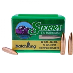 Sierra Bullets 86399 SIERRA BULLETS .22 CAL .224 77GR HPBT 50CT