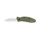 Kershaw 1620OL Scallion  2.40" Drop Point Plain Bead Blasted 420HC Steel Olive D