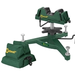91415 Caldwell 383640 Rock Front Shooting Rest Padded Rear Filled Canvas Bag Combo Grn