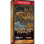 Winchester Ammunition X270SCLF WINCHESTER COPPER IMPACT 270 WSM 130GR XP 20RD 10BX/CS