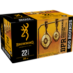 Browning Ammunition  B194122800 BROWNING RF AMMO 22LR, 36 GR HP, VALUE PACK, COPPER PLATED, 800RD BOX