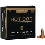 SPEER  Speer 2223 Hot-Cor  303 Cal .311 180 gr Soft Point Round Nose (SPRN) 100 Per Box