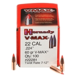 Hornady 200-22281 22 Cal .224 60 Gr V-MAX®