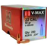 Hornady 200-22616 22 Cal .224 50 Gr V-MAX® (250)