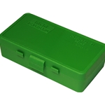 MTM 210-P504510 Ammo Box 50 Round Flip-Top 40 10mm 45 ACP, Green