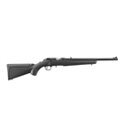 340-08313 Ruger American Rimfire® Compact 17 HMR Black Synthetic Satin Blued 18" Barrel
