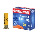 Challenger Ammo 10047 CHALLENGER 20GA GAME &SPORTING , 7/8OZ, 2-3/4", 1330 FPS, 7.5 per Box
