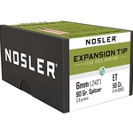 Nosler 59165 E-Tip Lead Free 6mm .243 90 GR 50 Per Box