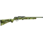 Savage 93209 93 FV-SR Bolt Action Rifle, 22 WMR, 16.5" Fluted Bbl, Threaded, Bazooka Green Syn Stk, 5+1 Rnd, BRS Exclusive