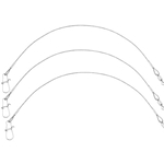 08013-003 Eagle Claw Leaders - 9" Steel Leader 30# Test Bright