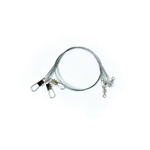 08013-004 Eagle Claw Leaders - 12" Steel Leader 30# Test Bright