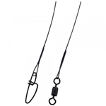 Pure Fishing 3W1220BL Berkley Steel On Wire Wound Leaders Black - 20lb , 12in