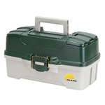 Plano Synergy 620306 Plano 3 Tray Tackle Box Dk Green Met./Off White