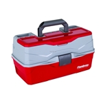 6383TB Flambeau 3 Tray Tackle Box Red. Lid Accessory Compartment