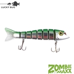 72427 Lucky Bug Lures - Zombie Maxx 7" Green Herring