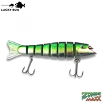 95558 Lucky Bug Lures - Zombie Maxx 5" Chrome Chartreuse