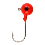 Pure Fishing BRBJ14-ORG Berkley Essentials Round Ball Jigs 2/0 - Orange, 1/4oz 6 pk