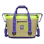 Kailani Coolers 529984 Kukui Tote Tan/Purple/Lime