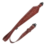 A8508 Allen Company Heritage Western Scallop Leather Rifle Sling, Bro