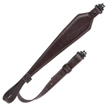 8511 Allen Company Heritage Plain Dark Leather Rifle Sling, Mahogany