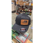 BLACKPATCHL/XL Bashaw Sports Flexfit Black Hat with Leather Patch - L/XL
