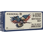 FEDERAL 4570HENRY Henry 250th Anniversary, 45-70 Government, 300 Grain, Hollow Point, 1850 fps