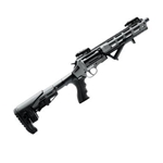 CEVTACGRY3579 Canuck - 357Mag/38Spl - Evolve Tactical Grey - Revolver Rifle - Black Synthetic Telescopic Stock w/M-Lok forend/Distressed Gray Frame/Black, 9"Barrel, Picatinny Top Rail, Flip-Up Sights