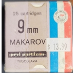 ISS4495 PPU (Prvi Partizan) 9MM Makarov 108GR FMJ 25 RD