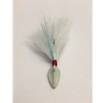 Jaguar Jigs 955015174 Marabou Jig 17g (5/8oz)  Glow in the Dark White