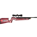 CZ 1024-4402-TAAHXAX 200S Air Rifle- .177 Red & Black Laminate Stk/Blued bbl 4X32 Scope- 800FPS Required to be filled from a tank