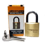 BX25 AXIOM BRASS 25MM PADLOCK