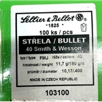 318820 Sellier & Bellot .40 S&W FMJ 100 Pack Projectiles