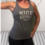 BPG NGTANKLG-XS Nice Guns Bashaw Ladies Tank Top Light Gray - XS