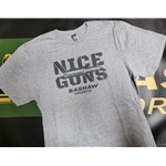 BPG TSH-GRY-S Grey with Grey Nice Guns Logo