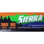 Sierra Bullets  A8100--24 : SIERRA SPORTS MASTER 380 AUTO, 90 GR JHP 20PK