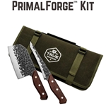 True – TRU-BND-0004 – PrimalForge Bundle – 5cr15mov – Monzo Wood – Waxed Canvas Roll