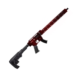 Derya Arms TM22-18-DR-AL Derya TM22 Semi-Auto Distressed Red 22LR 18" Threaded Barrel With long hand-guard